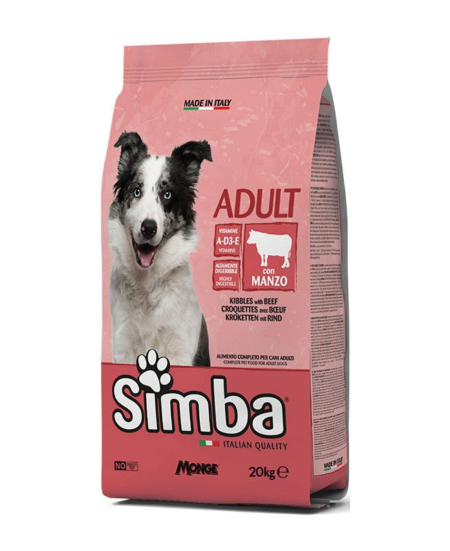 Crocchette Simba Adult Dog Manzo 20 kg per cani adulti di tutte le taglie Crocchette Simba Adult Dog Manzo 20 kg per cani adulti di tutte le taglie